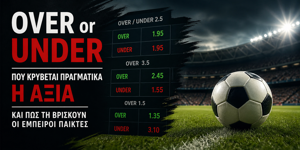 Over ή Under: Πού κρύβεται πραγματικά η αξία και πώς τη βρίσκουν οι έμπειροι παίκτες